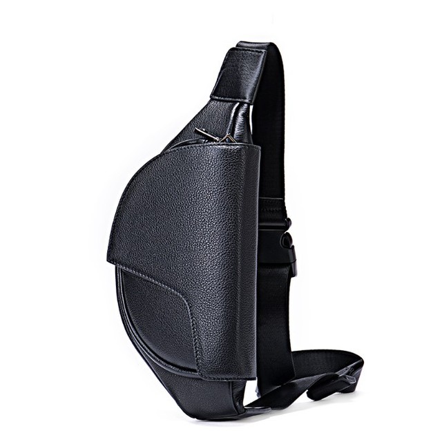 2025 Man Luxury Waist Bag Adjustable Chest Handbag Printing Waterproof Sport Pouch Black Color Fashionable