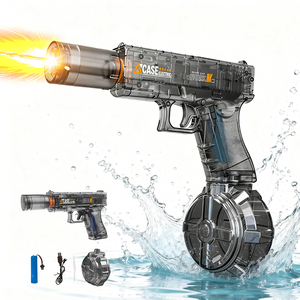 Nouveau design, petit pistolet à eau électrique automatique vert à tir continu avec lumière, batterie 3.7V, <span class=keywords><strong>pour</strong></span> enfants, jouets d'extérieur - Product Image 1