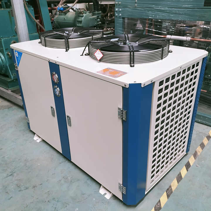 U Type Condensing Unit Refrigeration Air Cooled Condenser Unit For Cold ...