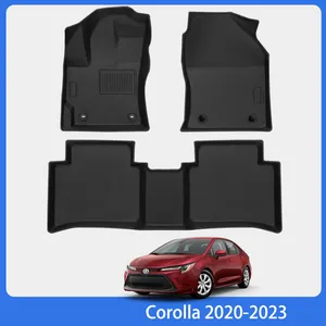 Corolla All-Weather Floor Mats TPE Material Tronco Acessórios com Cyberpunk Design Estilo Compatível com Modelos de Carros