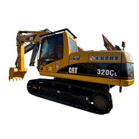 Proche de Shanghai, 6 unités, 90% neuves, excavatrices d'occasion CAT 320C de 20 tonnes, modèles CAT 320B, 320C, 320D, 320GC, 330D, 336D, 336GC pour chantier