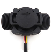 Capteur de débit d'eau à quatre points G1/2, débitmètre à effet Hall pour distributeur d'eau YF-S201
