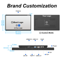 Tablette LCD murale Elc Wf-Series Rk3588S2 6 Tops 4+64Go Android 13 300 Nits IP65 avec PoE pour la publicité dans les centres commerciaux