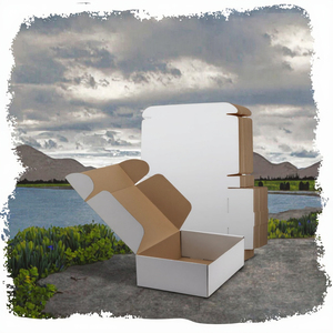 Free Design Sample Custom Folding Corrugated Cardboard Apparel Packaging Carton <b>Box</b> with Glossy Lamination Embossing Recyclable - Product Image 3