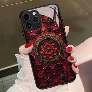 Custodia per telefono in vetro stile vintage per iPhone 15 Pro Max, accessori per iPhone 17, 16, 14, 13, 12 - Cover per cellulari - Product Image 5