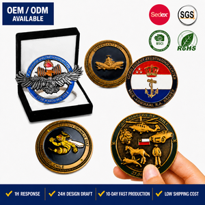 Moneda de desafío y moneda conmemorativa de esmalte <span class=keywords><strong>3D</strong></span> personalizadas, logotipo personalizado, fabricante mayorista OEM ODM para eventos corporativos - Product Image 1