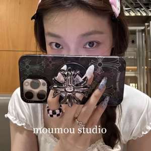 Support magnétique de Film croisé de coeur de Cro frais pour Apple 16 Pro Max étui de téléphone portable 15 housse de protection 14 13 housse de téléphone - Product Image 3