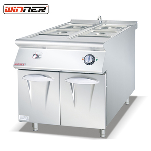 Bain-marie électrique commercial à 4 bacs en acier inoxydable, chauffe-plats pour restaurant, buffet, traiteur, machine de maintien au chaud des aliments - Product Image 1