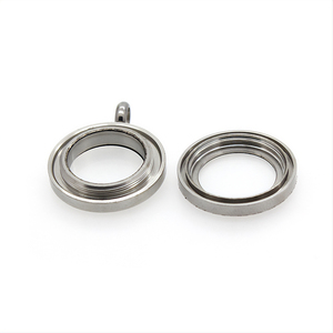 Mặt Mờ 20/25/30Mm Thép Không Gỉ 316L Mặt Dây Chuyền Thủy Tinh Nổi Chống Thấm Nước Mặt Dây Chuyền Giữ Tiền Xu - Product Image 5