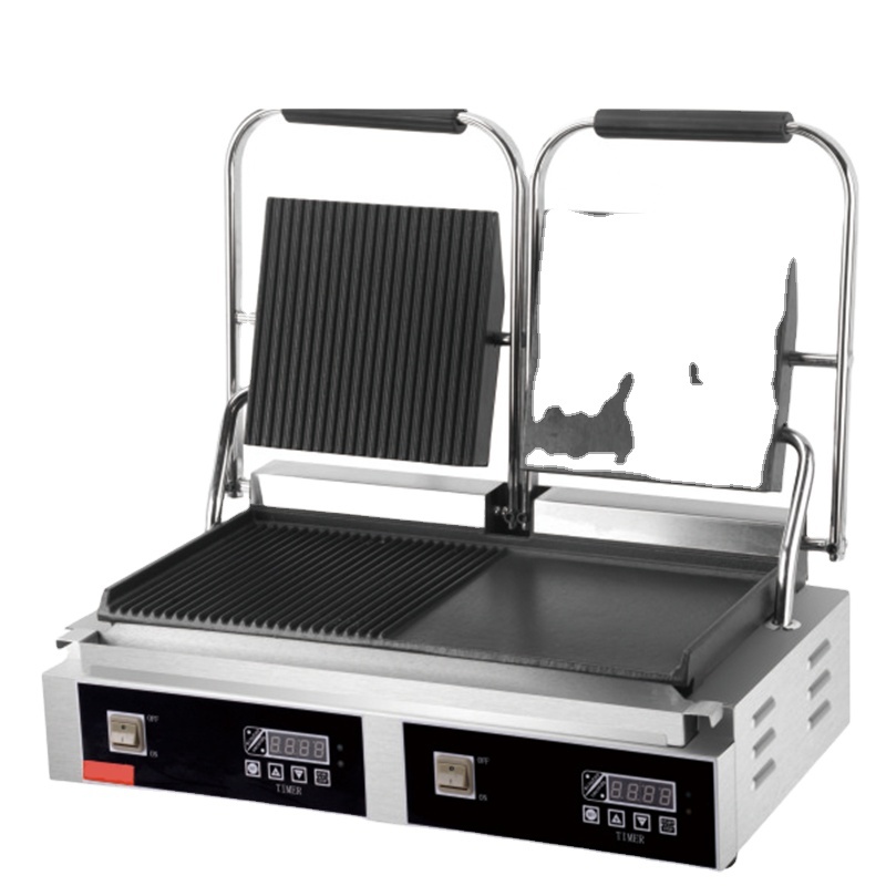 Professional Flag Groove Plates Contact Grill