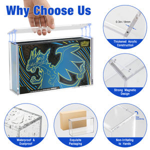 Estuche Protector <span class=keywords><strong>de</strong></span> Colección <span class=keywords><strong>Ultra</strong></span> <span class=keywords><strong>Premium</strong></span> para <span class=keywords><strong>Caja</strong></span> <span class=keywords><strong>de</strong></span> Exhibición <span class=keywords><strong>de</strong></span> Acrílico <span class=keywords><strong>de</strong></span> 8+5 mm Personalizado <span class=keywords><strong>de</strong></span> Fábrica para Pokémon Mega <span class=keywords><strong>Charizard</strong></span> X EX UPC - Product Image 3