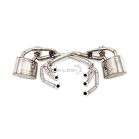 Header Manifold Knalpot + Sistem Knalpot Lengkap Catback untuk Porsche 911 997.2 3.6 3.8 2004-2012 SS304 Knalpot Performa Tinggi 1:1 OEM Fitment