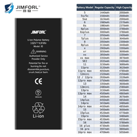 Batterie de téléphone portable OEM/ODM d'origine pour iPhone 5 6 7 8 Plus X XR 11 15 16 Pro Max, batteries de remplacement, fabrication en gros