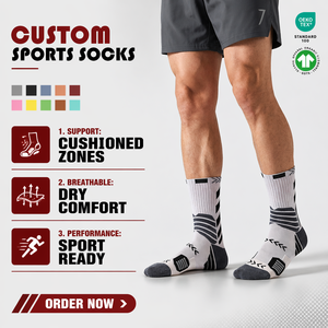 <span class=keywords><strong>Chaussettes</strong></span> de sport athlétiques personnalisées avec logo pour hommes et femmes, été, basketball, cyclisme, <span class=keywords><strong>randonnée</strong></span>, course à pied, impression numérique, broderie gratuite - Product Image 1