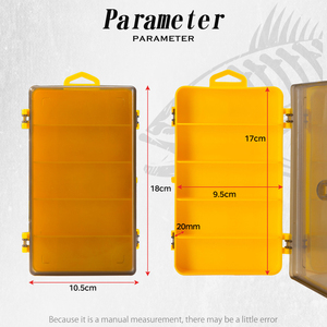 Caja de aparejos de pesca de plástico impermeable, caja de cebo de pesca, venta al por mayor - Product Image 2