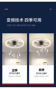 Bedroom-Specific <b>Smart</b> <b>Ceiling</b> <b>Fan</b>, Full Spectrum Dimmable Light, <30dB Silent, Flush Mount Metal Design, 5 Blades, APP/Remote - Product Image 6