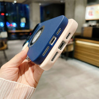 Placage PC Grande Fenêtre Avec Objectif De Caméra Protecteur D'écran Induction Magnétique TPU Téléphone Cas Pour iPhone 15 14 13 12 Pro Max 11