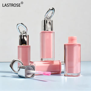 Fabrik Großhandel Lip gloss Klare Behälter Rosa 4ML Tube Silber Abdeckung Leere Lip gloss Flasche mit Schlüssel bund - Product Image 6