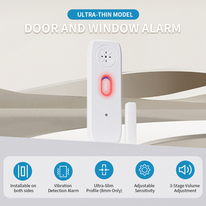 Loud130db Pin hoạt động dễ dàng cài đặt mạnh mẽ từ trường mỏng chống trộm an ninh nhà rung Cửa Cửa sổ báo động từ - Product Image 3