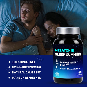 Suplementos para el cuidado de la salud, gomas para dormir, melatonina, promueve un sueño reparador, calma toda la noche, dulces de goma para dormir - Product Image 3