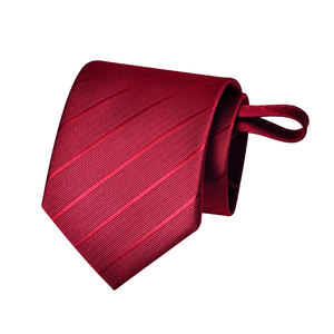 Corbata Roja Formal <span class=keywords><strong>de</strong></span> Negocios <span class=keywords><strong>para</strong></span> Hombre con Cierre, <span class=keywords><strong>para</strong></span> la Boda del <span class=keywords><strong>Novio</strong></span>, Corbata Roja a Rayas <span class=keywords><strong>para</strong></span> Hombre, Estilo Casual, sin Necesidad <span class=keywords><strong>de</strong></span> Vino, Personalizable - Product Image 5