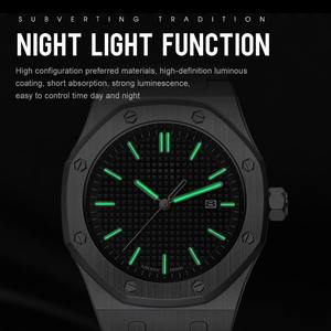 Reloj Mecánico de Alta Gama para Hombre con Esfera Octogonal y Funciones Complejas, Correa de Cuero Suntuosa, Accesorio de Moda para Fiestas - Product Image 4