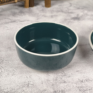 Vente directe d'usine Restaurant chinois couleur <span class=keywords><strong>turquoise</strong></span> cerclé <span class=keywords><strong>vaisselle</strong></span> en céramique <span class=keywords><strong>vaisselle</strong></span> de luxe - Product Image 4
