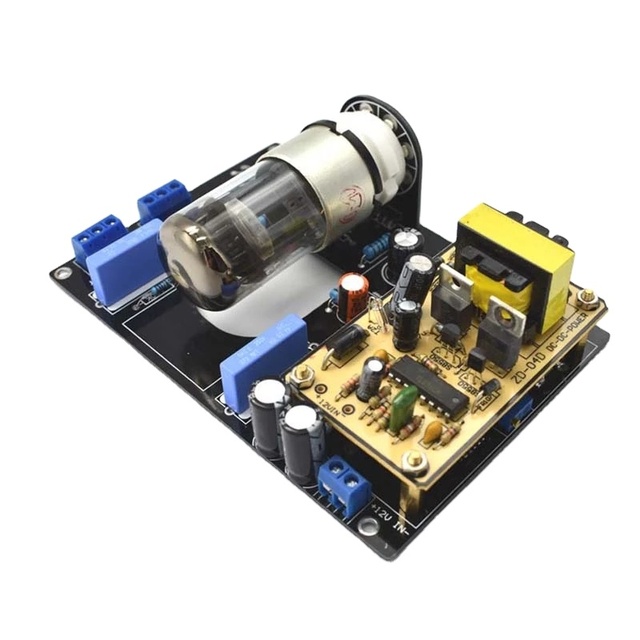 New DC12V Car Audio 6N8P(6H8C 6SN7) Vacuum Tube Pre-Amplifier HiFi Preamp Board