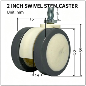 Roulettes de qualité médicale, roulettes d'hôpital silencieuses avec frein, roues pivotantes en polyuréthane pour chariot médical, lit, poteau à perfusion - Product Image 3