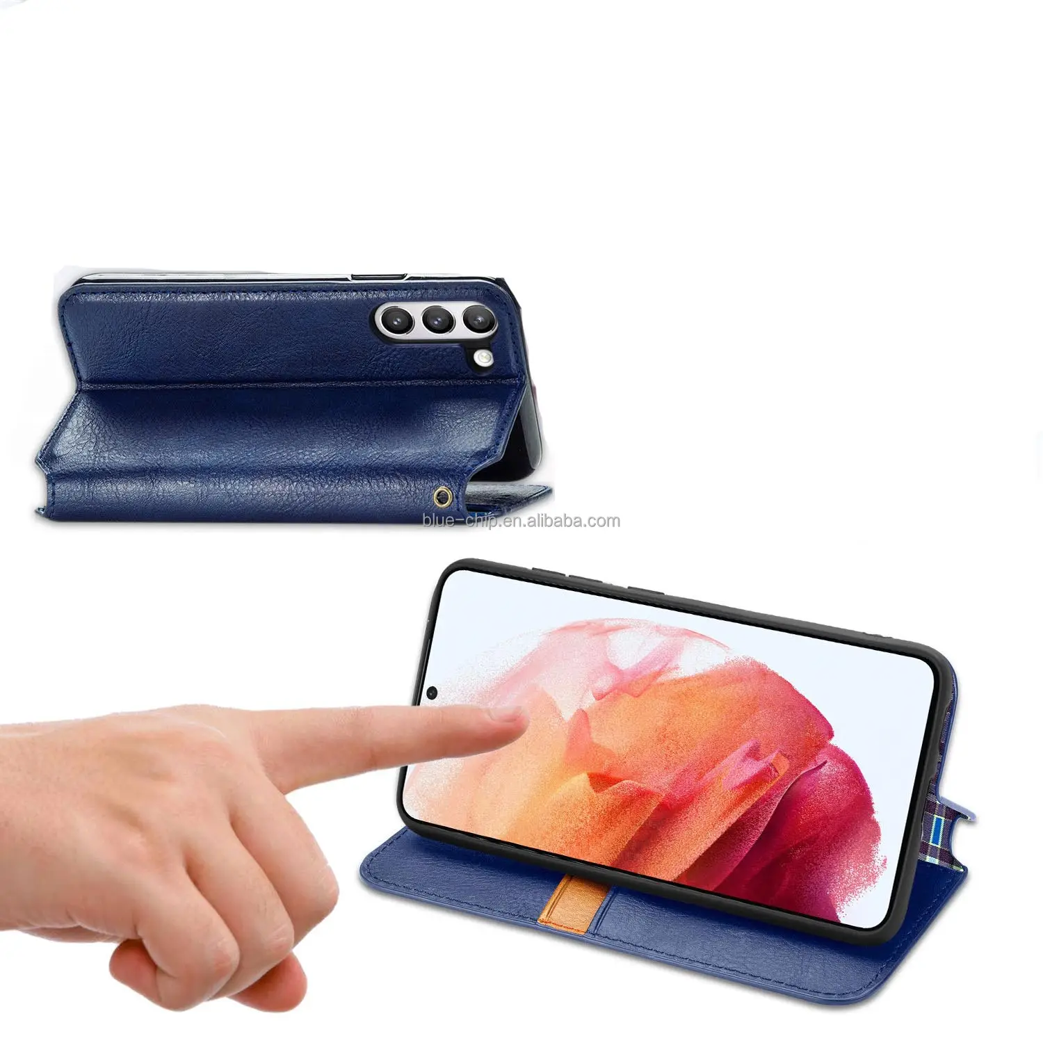 Meilleure vente en Chine nouveau bon dans Mobile couverture porte-carte en cuir téléphone portefeuille étui pour Samsung Galaxy A54 homme Smartphone étui