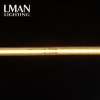 Bande LED COB flexible haute luminosité sans points noirs, largeur PCB 14 mm, 288 LED/m, AC220V, CRI>83, IP65, télécommande, 50000