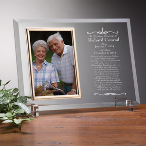 Marco de foto de recuerdo de cristal, recuerdo amoroso para regalos muertos - Product Image 1