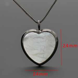 ¡Oferta! conjunto de joyas de moda para mujer, pendientes de concha y collar de corazón - Product Image 5