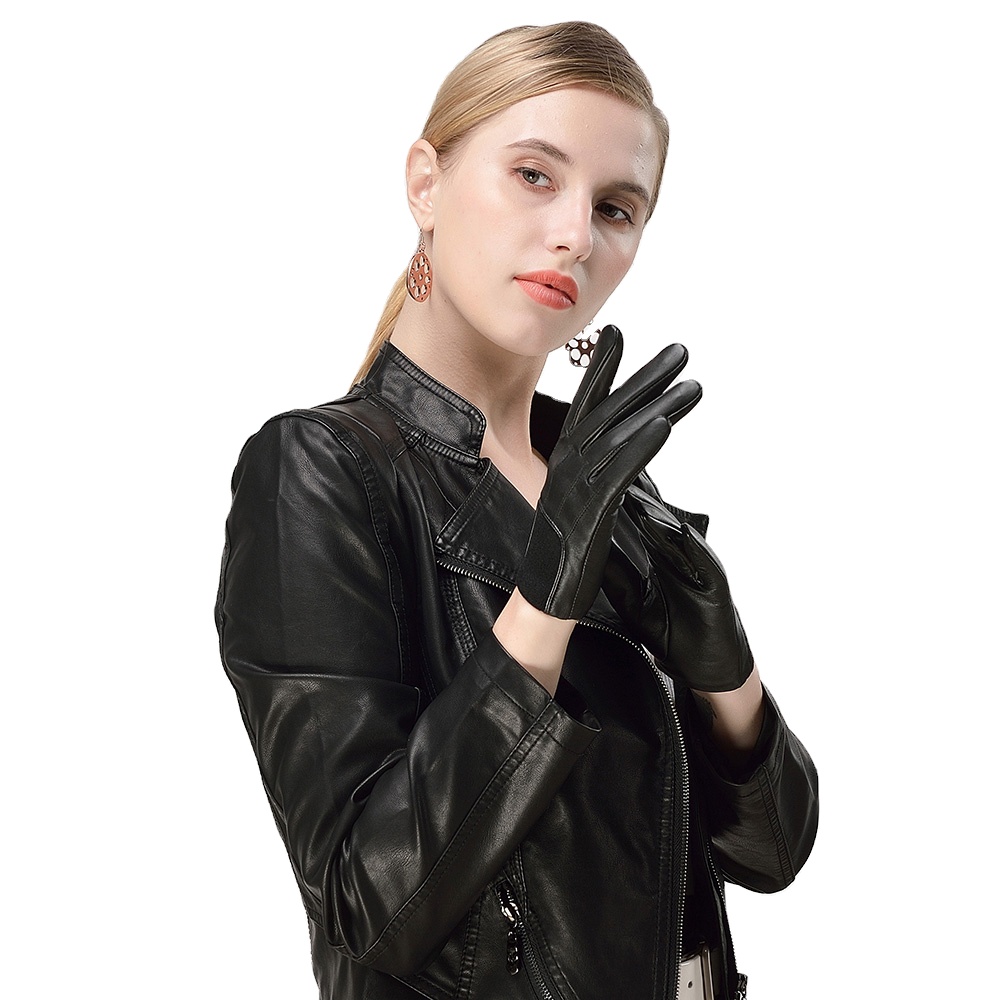 Новое поступление 2022, высококачественные женские кожаные перчатки с мягкой ощущением рук, зимние кожаные перчатки