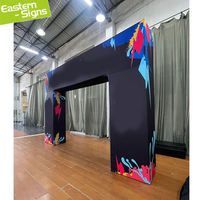 Arche publicitaire personnalisée pour salon professionnel, stand d'exposition, entrée d'événement portable en aluminium avec tissu tendu