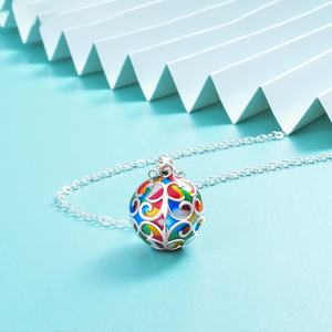 Colorido al por mayor <span class=keywords><strong>de</strong></span> las mujeres mexicano timbre llamadores <span class=keywords><strong>de</strong></span> Ángel llamada bolas armonía collar - Product Image 4