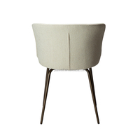 2024 luxe moderne Silla Rosa blanc bras chaise café Restaurant maquillage chaise salle à manger meubles velours tissu salle à manger chaise ensembles