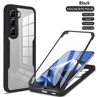 Coque de téléphone Lichicase avec bords colorés en TPU hybride PC et protection d'écran pour Infinix Note Edge Smart 20