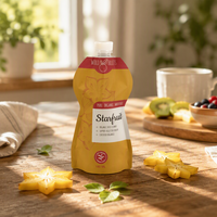 Sachet d'emballage réutilisable en plastique personnalisé avec bec verseur pour purée de jus d'aliments pour bébés