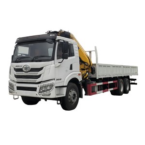 Camion grue à flèche télescopique FAW 6x4 de 12 tonnes et 16 tonnes avec flèche longue à 5 sections pour travaux d'ingénierie - Product Image 1
