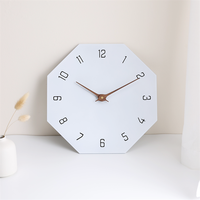 Horloge murale combinée en MDF pour décoration intérieure, nouveauté originale, horloges murales personnalisées et abordables