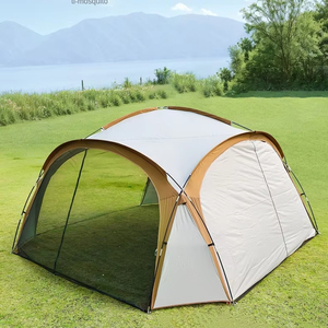 Camping Tente Auvent Étanche Abri Soleil Écran Résistant UV Maison Gazebos Grandes Tentes pour la Randonnée Familiale en Plein Air - Product Image 1