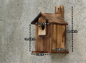 Bolujunji — maison à oiseaux <span class=keywords><strong>en</strong></span> <span class=keywords><strong>bois</strong></span>, mise à niveau automatique, nid d'extérieur, bac à oiseaux - Product Image 3