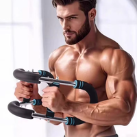 Entraîneur musculaire multifonctionnel en forme de U pour hommes Dispositif de force des bras réglable pour les sports à domicile Fitness Power Wrist Twisting