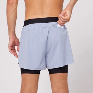 Pantalones Cortos Deportivos Transpirables, Ligeros y Elegantes con Bolsillos Traseros y Laterales, con Forro de Malla, para Natación, Entrenamiento y Carrera - Product Image 5