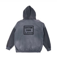 Vente en gros de sweat-shirts à capuche unisexes surdimensionnés avec logo personnalisé, bicolores, dégradés, avec poche kangourou, style streetwear vintage