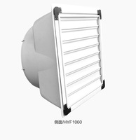 Ventilation automatique persiennes fibre de verre FRP ventilateur d'extraction avec roulement à billes Source d'alimentation électrique prix d'usine direct en Chine