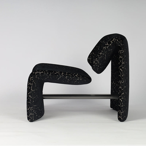 <span class=keywords><strong>Tabouret</strong></span> et ottoman noirs pour salon, en mousse moulée classique avec revêtement en tissu, longue banquette repose-pieds pour la fin du lit - Product Image 3