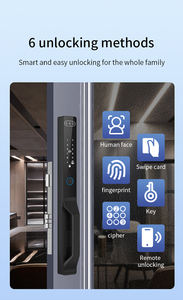 ACCELLOCK Chave Eletrônica Digital Sem Chave com Reconhecimento Facial 3D à Prova d'Água em Liga de Alumínio com Aplicativo Tuya e Intercomunicador de Vídeo - Product Image 5