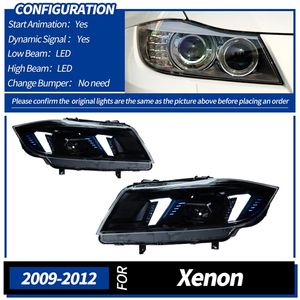 Faro Delantero para BMW E92 E93 Serie 3 2006-2012, Conjunto de Faros LED, Actualización con Ojos de <span class=keywords><strong>Ángel</strong></span>, DRL, Señal de Giro Dinámica - Product Image 5